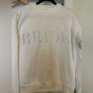 COPY - Six stories white bride sweatshirt and sweatpants size small